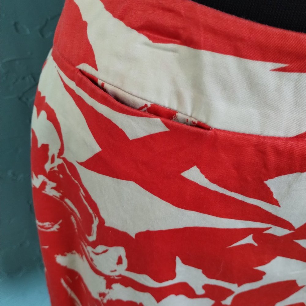 New York & Company Stretch Tropical Skirt - Picture 4 of 7